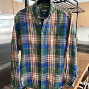 Gitman Bros. Vintage Heavyweight Plaid Shirt Size M
